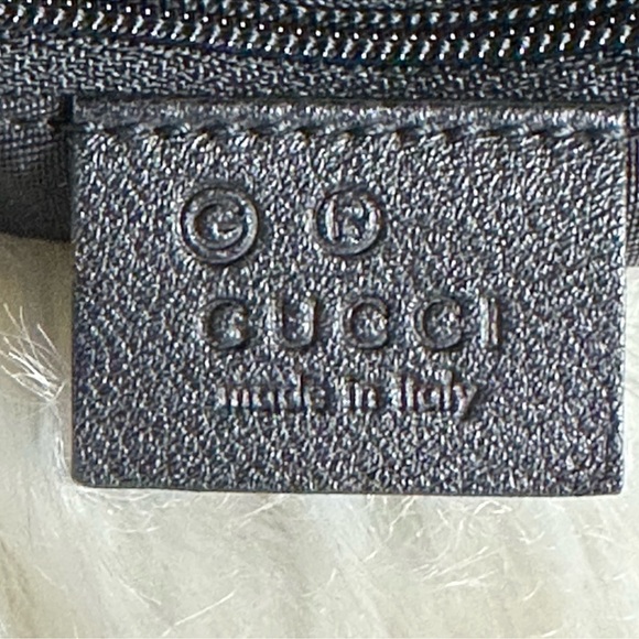 💯 Authentic-GUCCISSIMA Black Leather Large Web Hobo shoulder bag - Picture 9 of 11